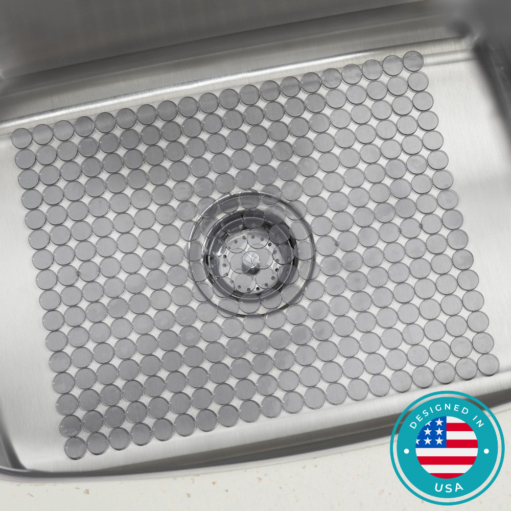 Orbz Non-Skid Sink Mat Large (PVC) - Grey – Now & Zen