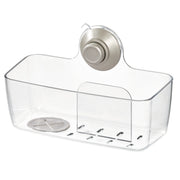 Sink caddy organizer basket plastic suction lock bathroom interdesign idesign now and zen