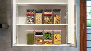 SMART SEAL Twist-Lock Kitchen Food Storage Container - 2.1 Litre (Pink, Square)