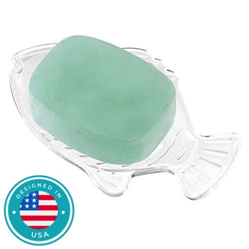 Plastic bathroom soap holder