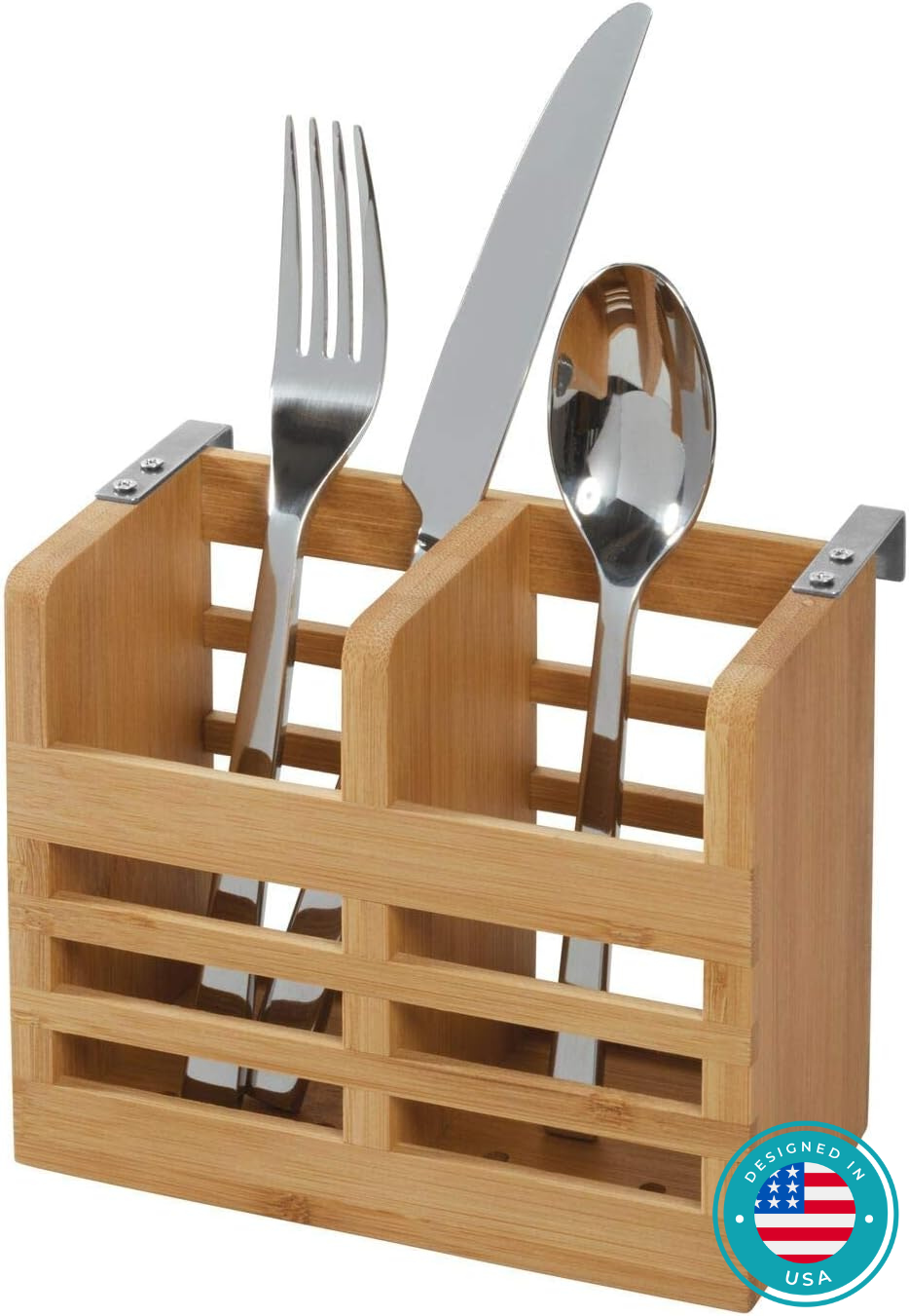 Bamboo cutlery holder