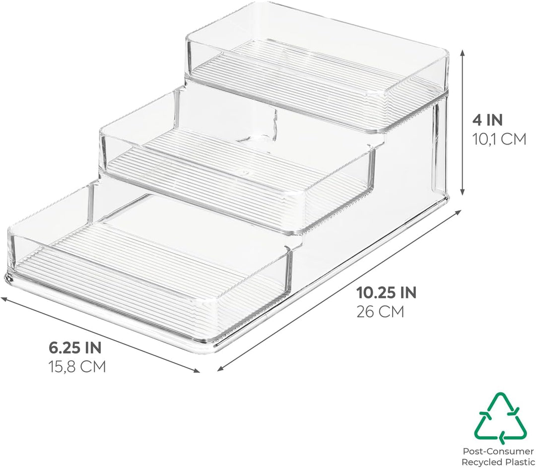 Stadium 3-Tier Spice Rack Organizer for Kitchen - Recycled Plastic