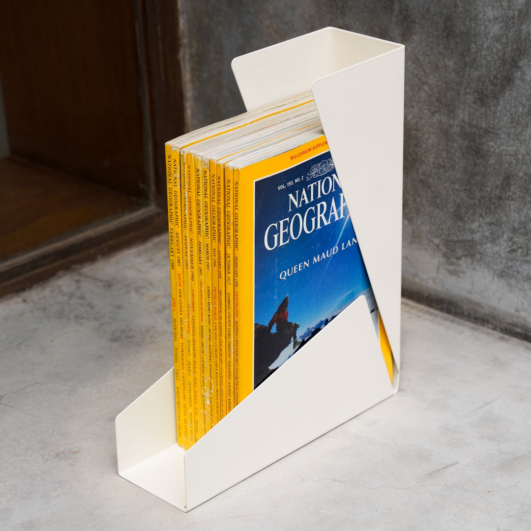 Magazine Holder, Newspaper Rack, Metal File Organizer for Home & Office