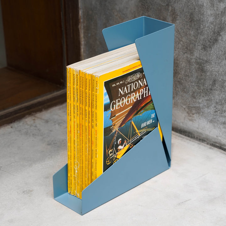 Magazine Holder, Newspaper Rack, Metal File Organizer for Home & Office