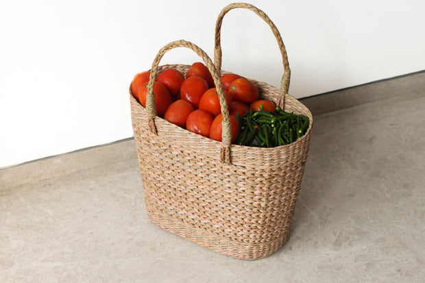 Kauna Seagrass Shopping Bag - Oval