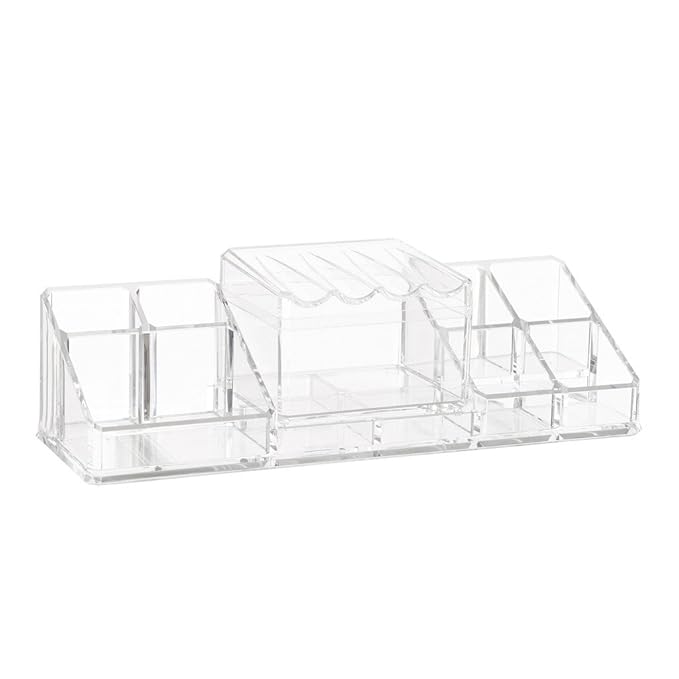 Beauty Jewellery, Multiple compartments, Vanity and Cosmetics Organizer Stand Holder-Grade A Acrylic