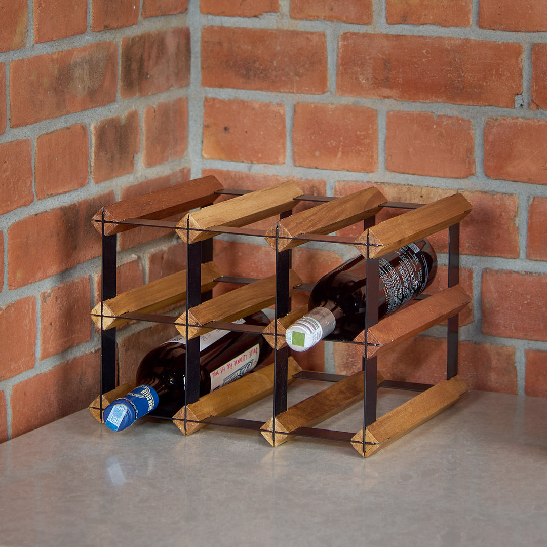 Grova Teak Wine Rack - 6 Bottles
