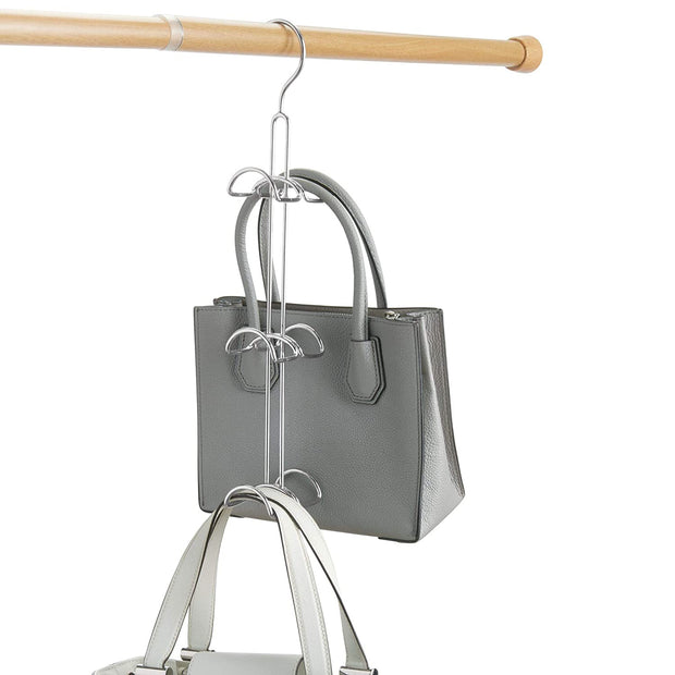 handbag holder organizer hanger chrome steel idesign interdesign now and zen