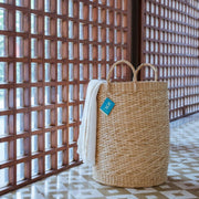 Kauna Seagrass Laundry Basket - Round / Large  (42 x 42 x 55 cm)