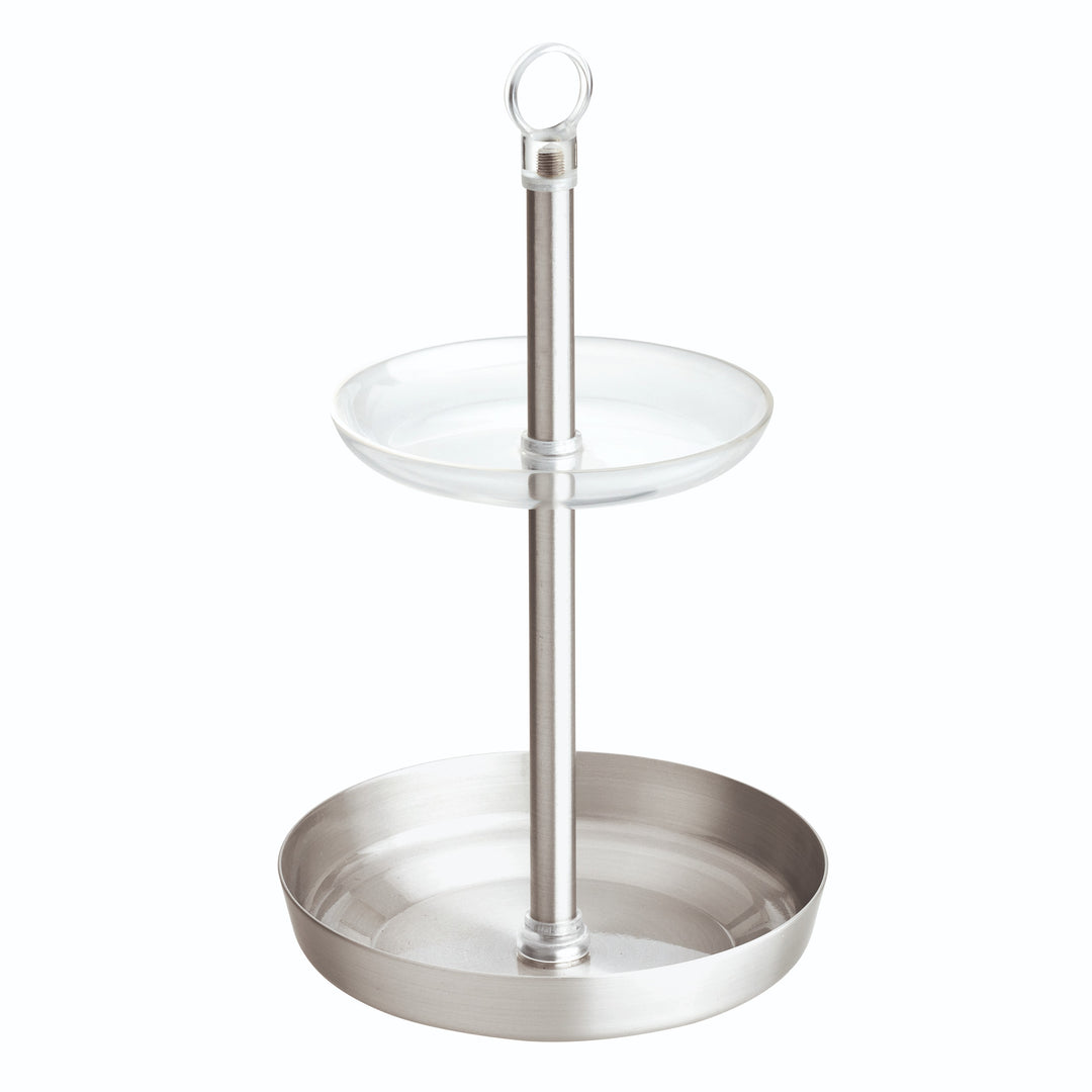 vanity holder tray cosmetic organizer bathroom countertop table holder interdesign idesign now and zen