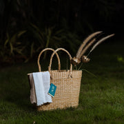 Kauna Seagrass Shopping Bag - Oval / Large (43 x 17 x 32 cm)