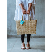 Kauna Seagrass Shopping Bag - Rectangle / Large (45 x 17 x 32 cm)