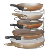 Skillet Pan Plate organizer Steel Chrome idesign Interdesign Now and Zen