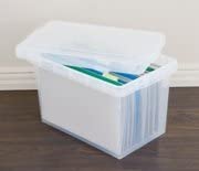 Plastic Storage Box for Office Files & Documents | Large Container wit ...