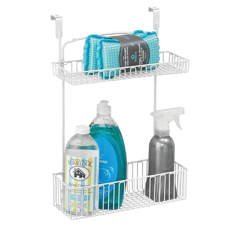 Kitchen cabinet storage basket steel organize idesign interdesign now and zen