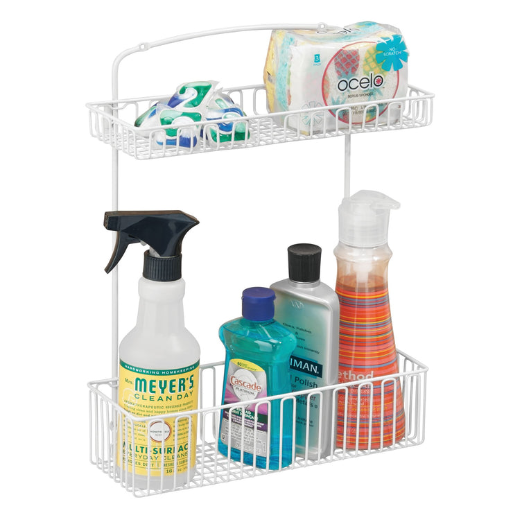 Kitchen cabinet storage basket steel organize idesign interdesign now and zen