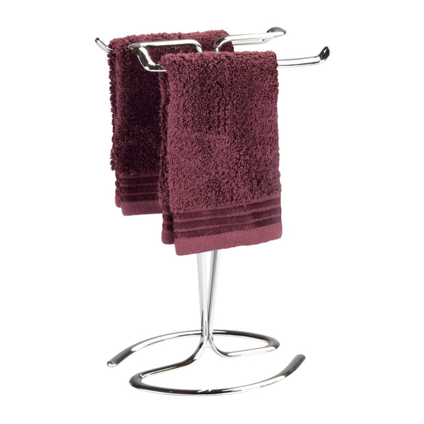 Hand towel holder countertop chrome steel idesign Interdesign Now and zen