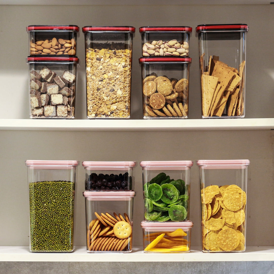Smart Seal Stackable Kitchen Storage Containers Full Range Twist Lock Lid Now & Zen