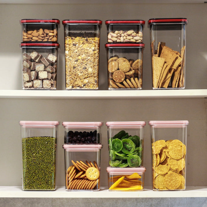 Smart Seal Stackable Kitchen Storage Containers Full Range Twist Lock Lid Now & Zen