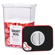Smart Seal Stackable Kitchen Storage Container 2.7 Litre Twist Lock Black Lid Now & Zen
