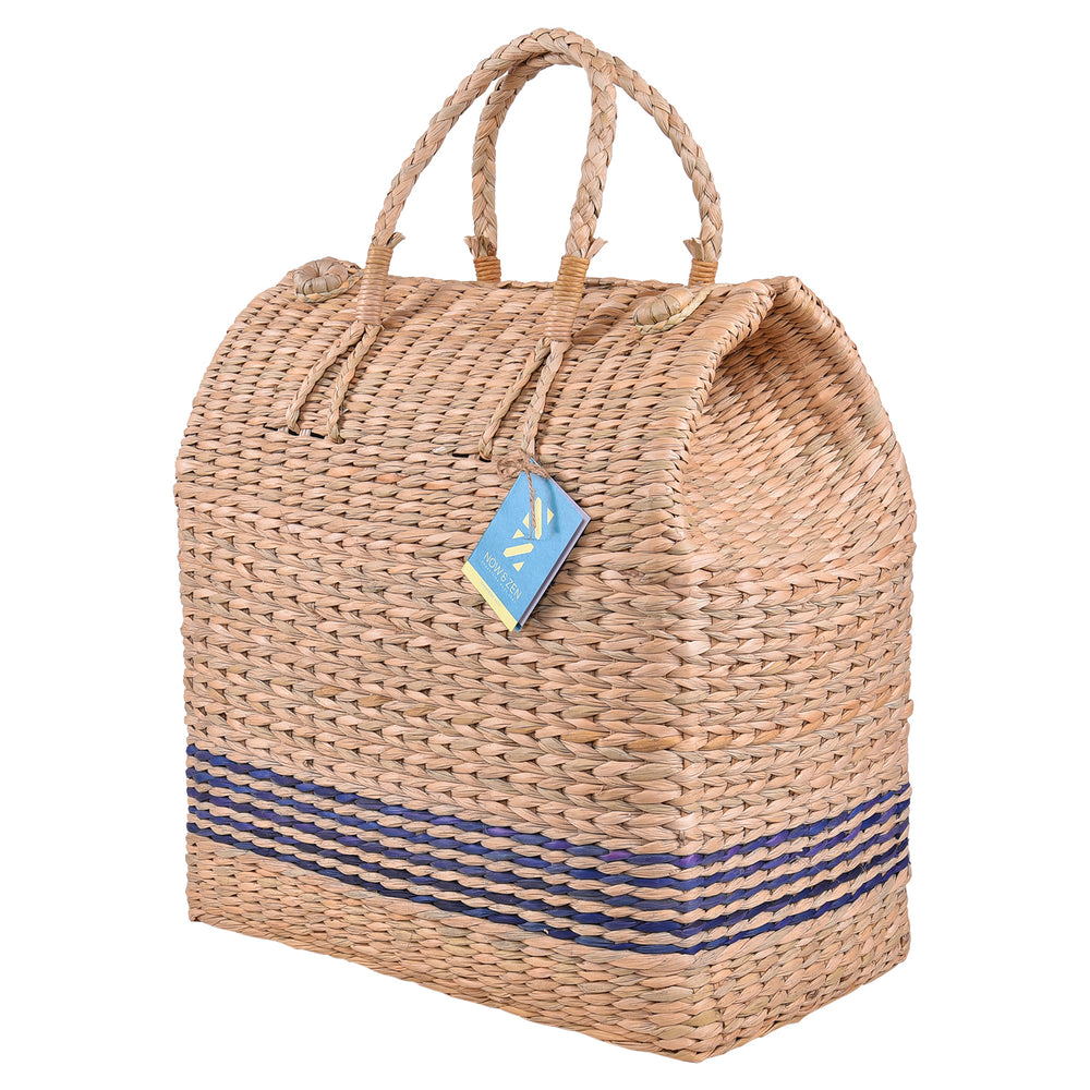 Striped Picnic Basket L1