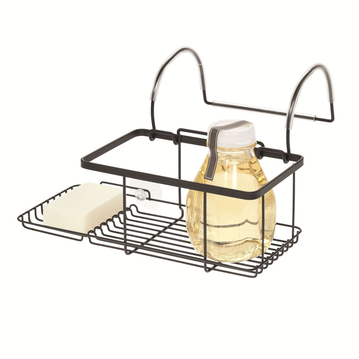 iDesign Everett Over-the-Bathtub Storage Caddy Matte Black 5