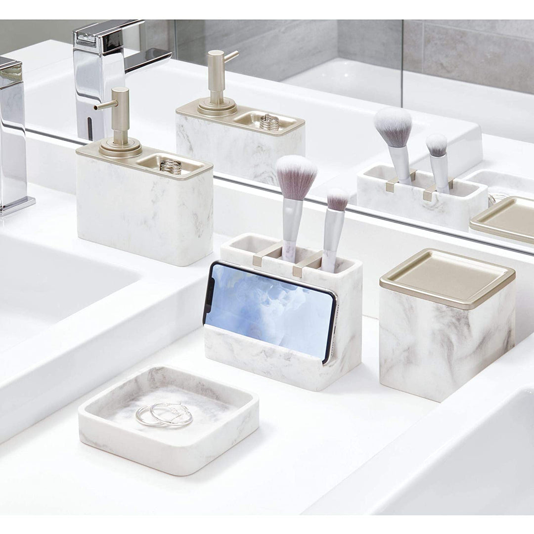 Dakota Resin Marble Pump with Ring Tray 5