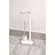 iDesign Cade Plastic Toilet Paper Stand and Bowl Brush 2