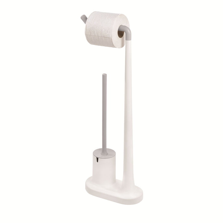 iDesign Cade Plastic Toilet Paper Stand and Bowl Brush 3