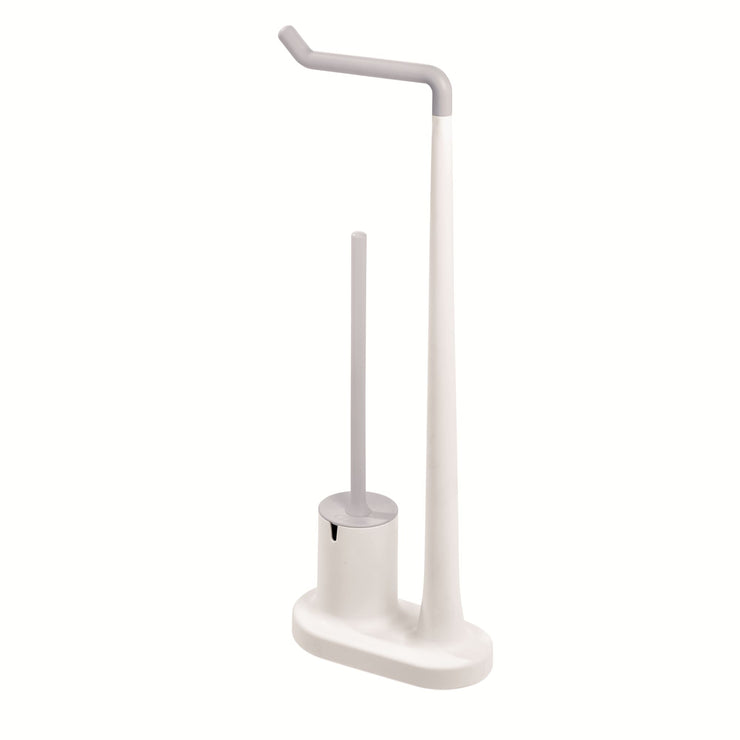 iDesign Cade Plastic Toilet Paper Stand and Bowl Brush 4