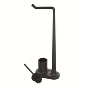 iDesign Plastic Toilet Paper Stand and Bowl Brush - Black 5