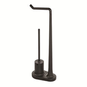 iDesign Plastic Toilet Paper Stand and Bowl Brush - Black 6