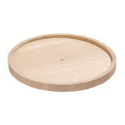iDesign EcoWood Natural Paulownia Wood 10.5" Turntable Organizer 8