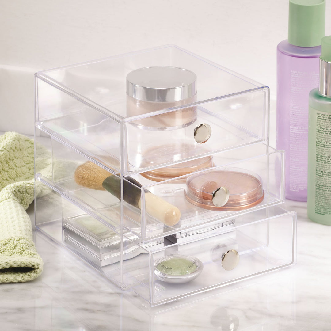 iDesign Plastic 3-Drawer Vanity Organizer  1
