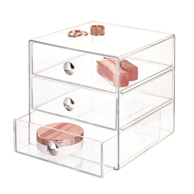 iDesign Plastic 3-Drawer Vanity Organizer  2