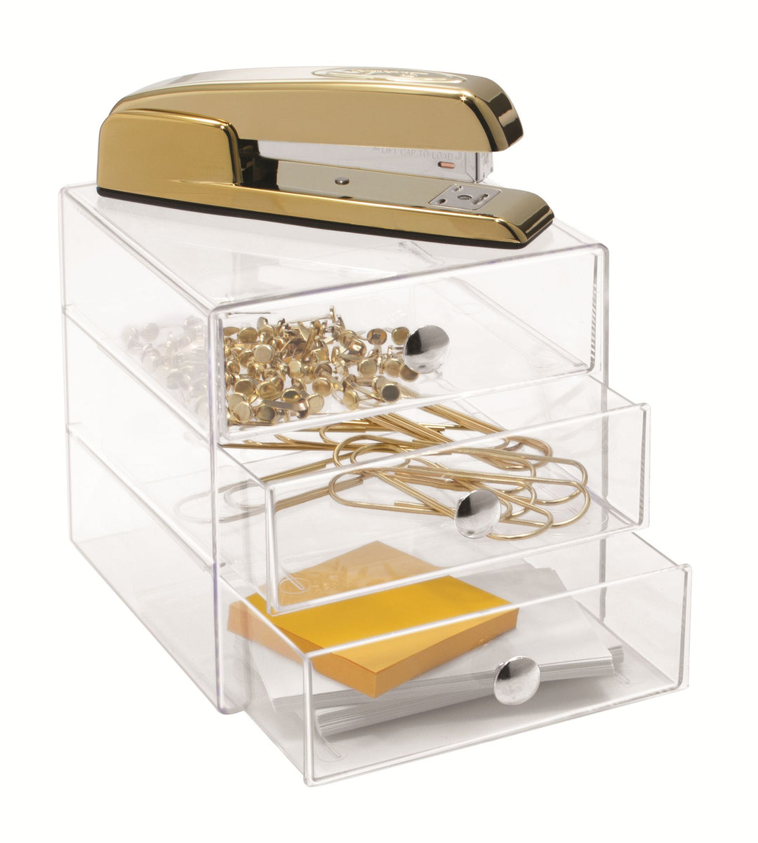 iDesign Plastic 3-Drawer Vanity Organizer  4