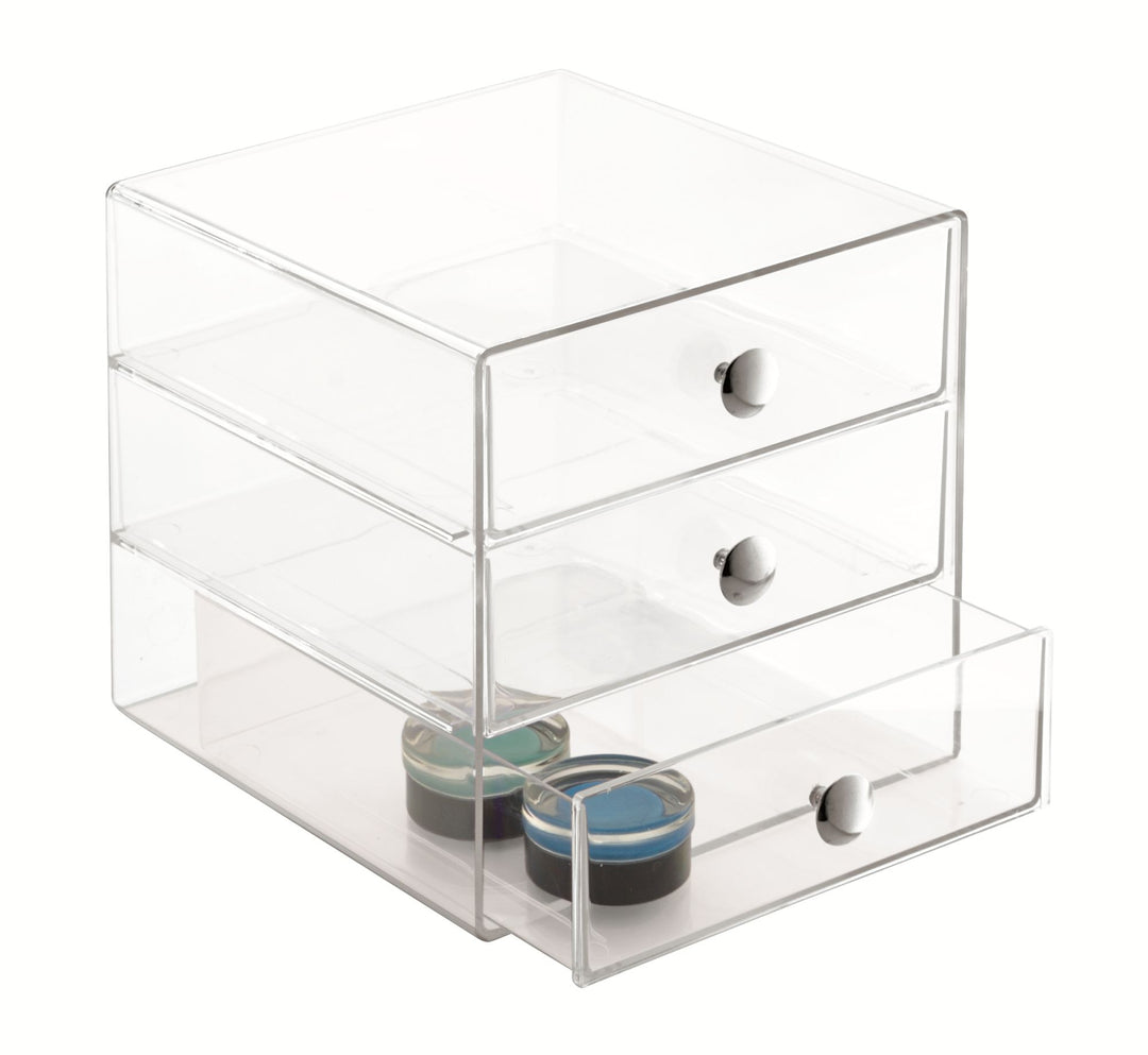 iDesign Plastic 3-Drawer Vanity Organizer  8