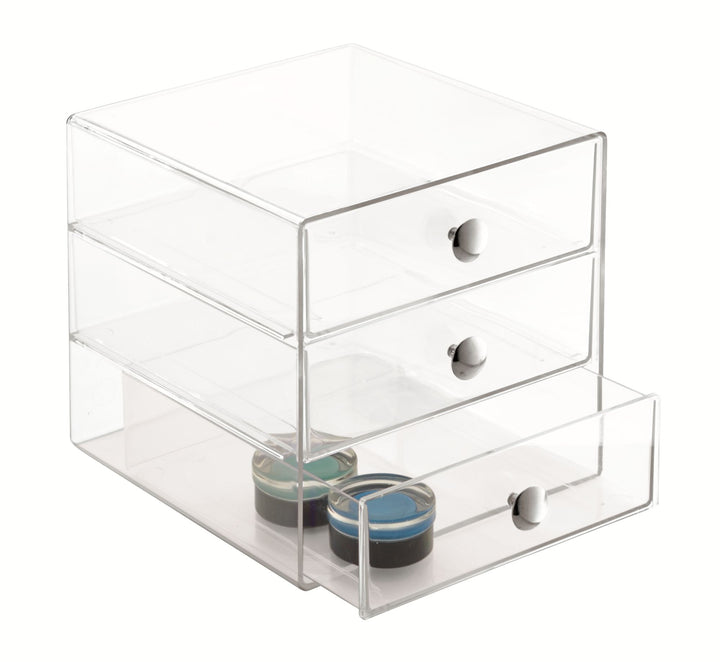 iDesign Plastic 3-Drawer Vanity Organizer  8