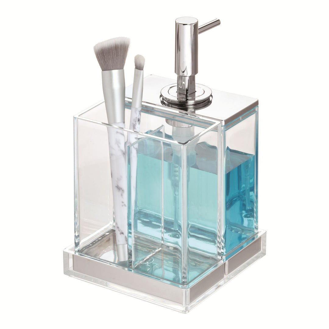 iDesign Clarity 3-Piece Bathroom Accessory Set 8