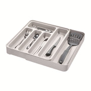 iDesign Eco BPA-Free Recycled Plastic Expandable Flatware and Cutlery Tray 2