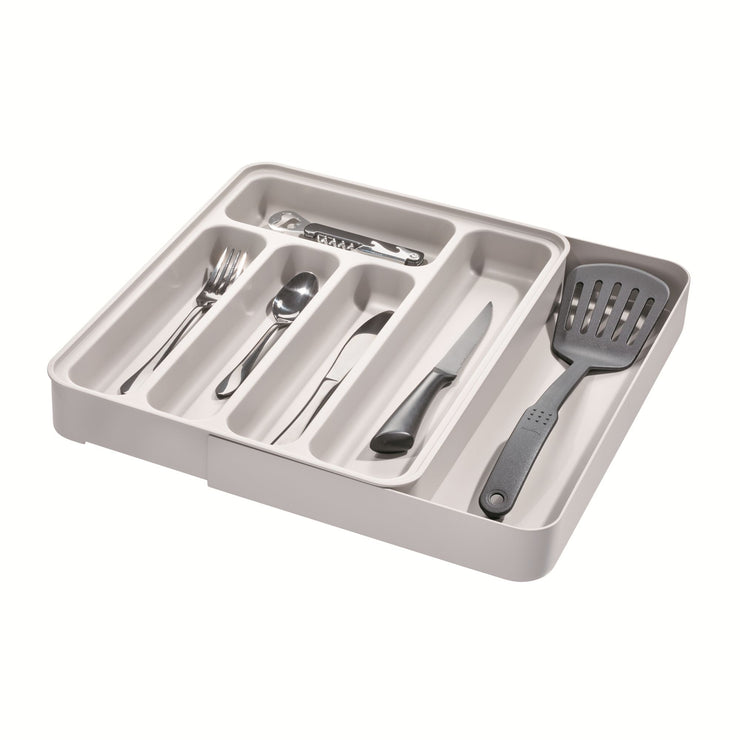 iDesign Eco BPA-Free Recycled Plastic Expandable Flatware and Cutlery Tray 2