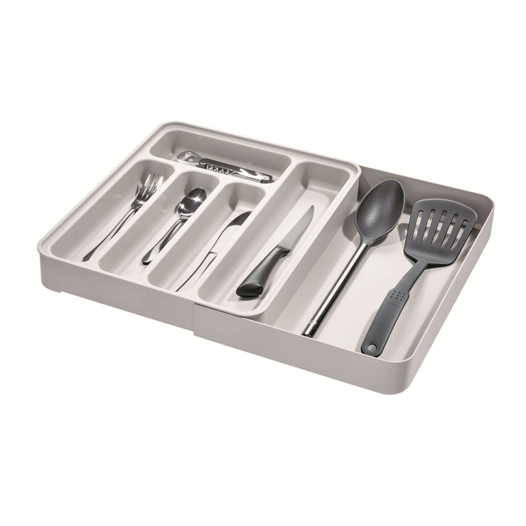 iDesign Eco BPA-Free Recycled Plastic Expandable Flatware and Cutlery Tray 5