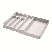 iDesign Eco BPA-Free Recycled Plastic Expandable Flatware and Cutlery Tray 7