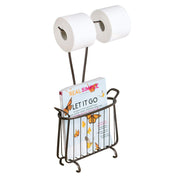 iDesign Axis Free Standing Toilet Paper Holder and Newspaper/Magazine Rack 3