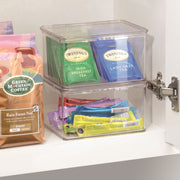 iDesign Kitchen Binz BPA-Free Plastic Stackable Organizer Box with Lid 1