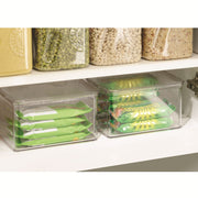 iDesign Kitchen Binz BPA-Free Plastic Stackable Organizer Box with Lid 2