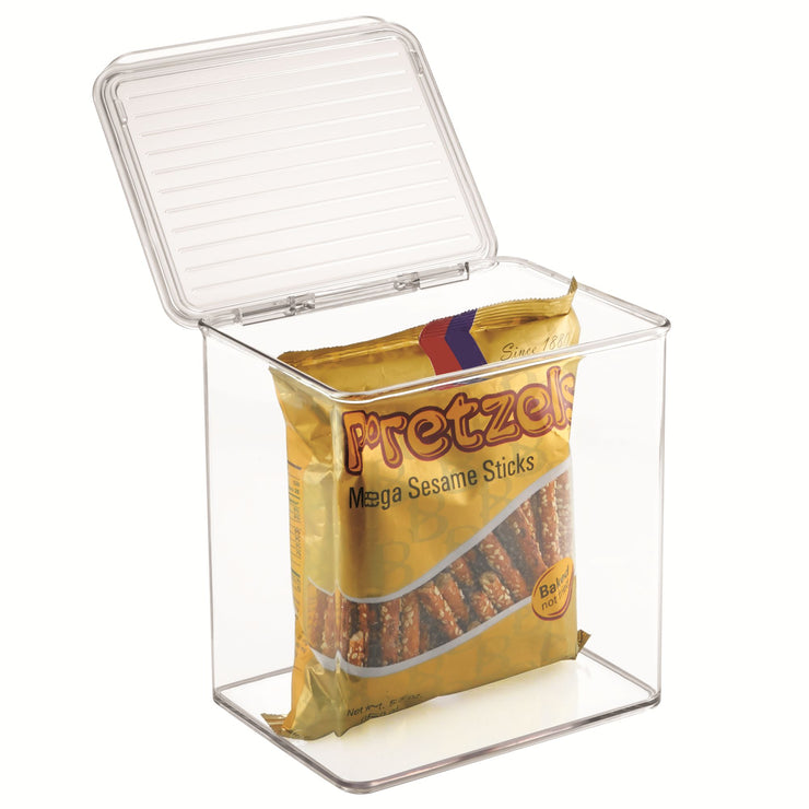 iDesign Kitchen Binz BPA-Free Plastic Stackable Organizer Box with Lid 6