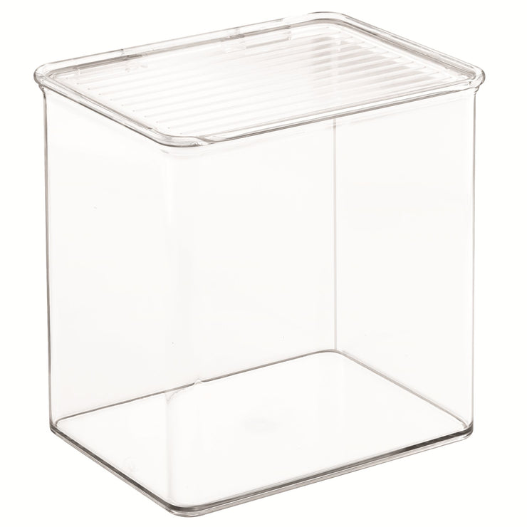 iDesign Kitchen Binz BPA-Free Plastic Stackable Organizer Box with Lid 7