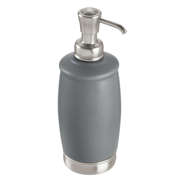 iDesign York Ceramic/Steel Refillable Soap Dispenser 2