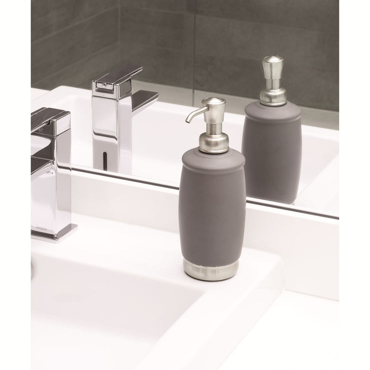 iDesign York Ceramic/Steel Refillable Soap Dispenser 3